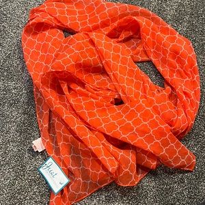 Lightweight, Coral/salmon fashion scarf